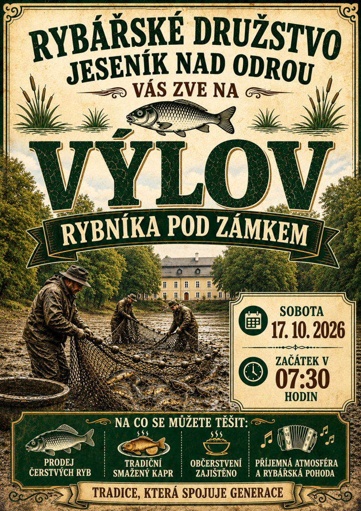 Výlov rybníku pod&nbsp;zámkem